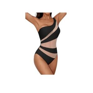 B2prity Women's One Piece Swimsuits One Shoulder Large